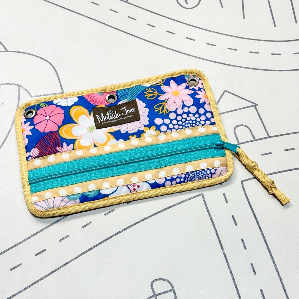 Matilda Jane Kids Floral Accessory Bag - Blue and Yellow